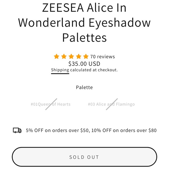 ZEESEA ALICE IN WONDERLAND CHESHIRE CAT BLUE SHADOW PALETTE DIAMOND GLITTER NIB - Picture 2 of 16